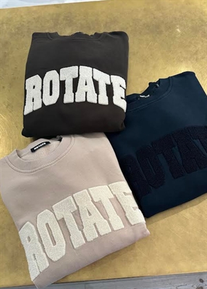 Heavy crewneck sweat Molé ROTATE SUNDAY